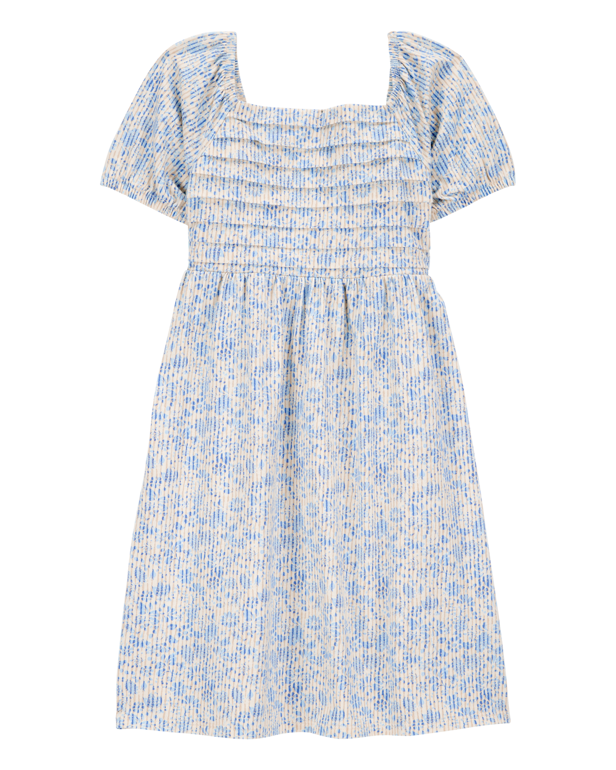 Kid Smocked Floral Print Dress - Blue - OshKosh | Carter's