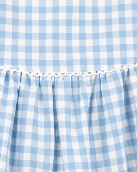  Product image 3 of Toddler Girl Gingham Short-Sleeve Dress - Blue