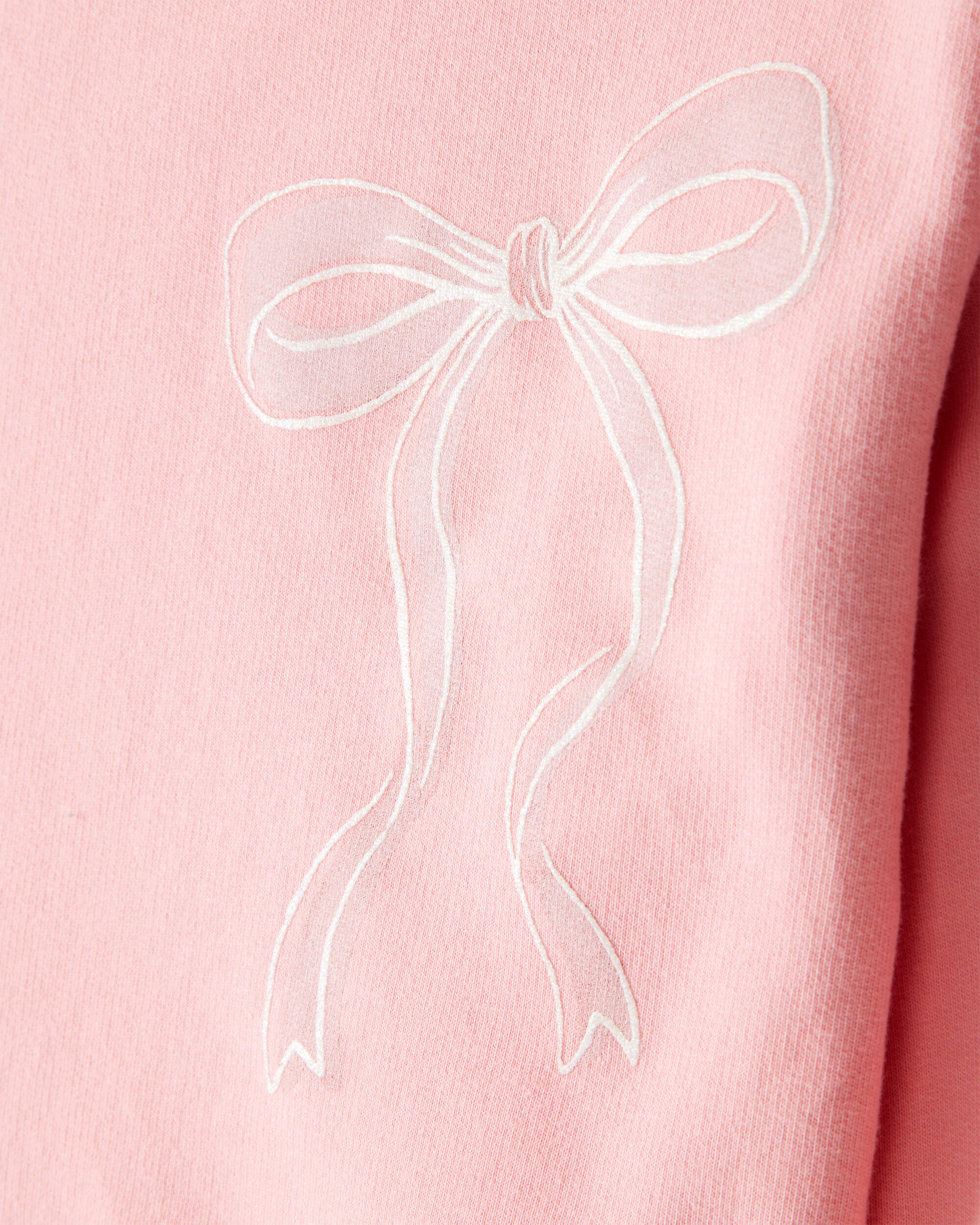 Toddler Girl Bow Long-Sleeve Top & Tulle Skirt Set - Pink