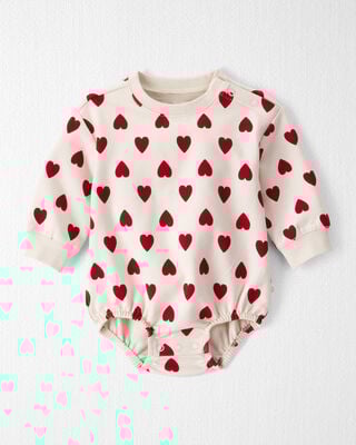 Baby Quilted Bow Print Sleep & Play Made with Organic Cotton