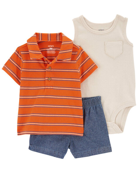 Product image 1 of Baby 3-Piece Little Short Set