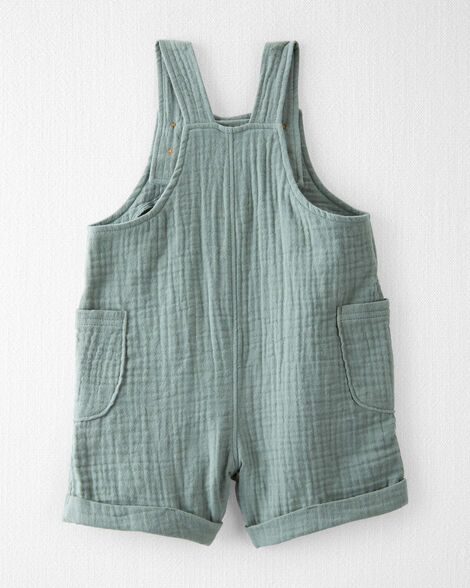  Product image 2 of Baby Organic Cotton Gauze Shortalls in Green