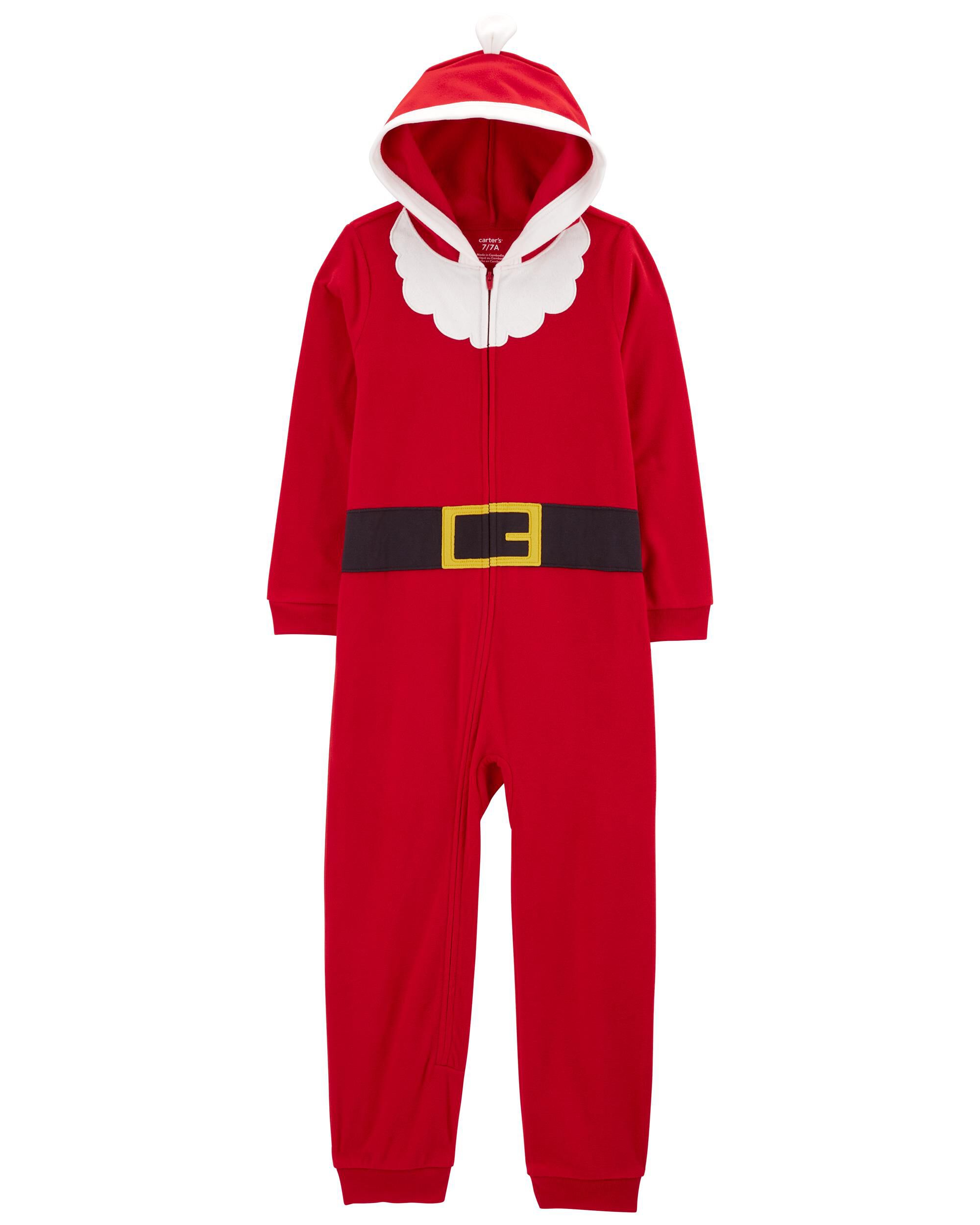 Kid 1 Piece Santa Fleece Costume Pajamas Carter s Carter s
