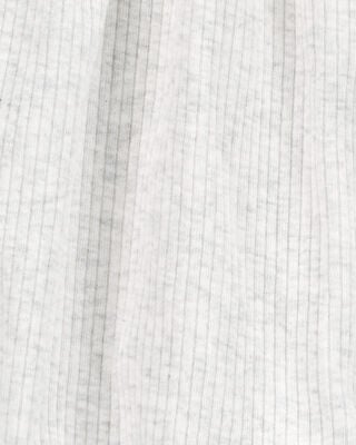 Product image 2 of Baby Cotton Rib Short-Sleeve Romper - Grey