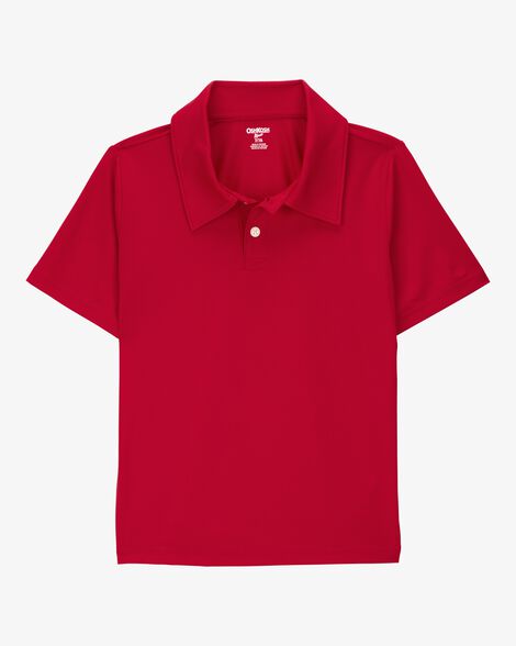 Product image 2 of Kid 3-Pack Active Uniform Polo Shirts in Moisture Wicking BeCool™ Fabric - Red