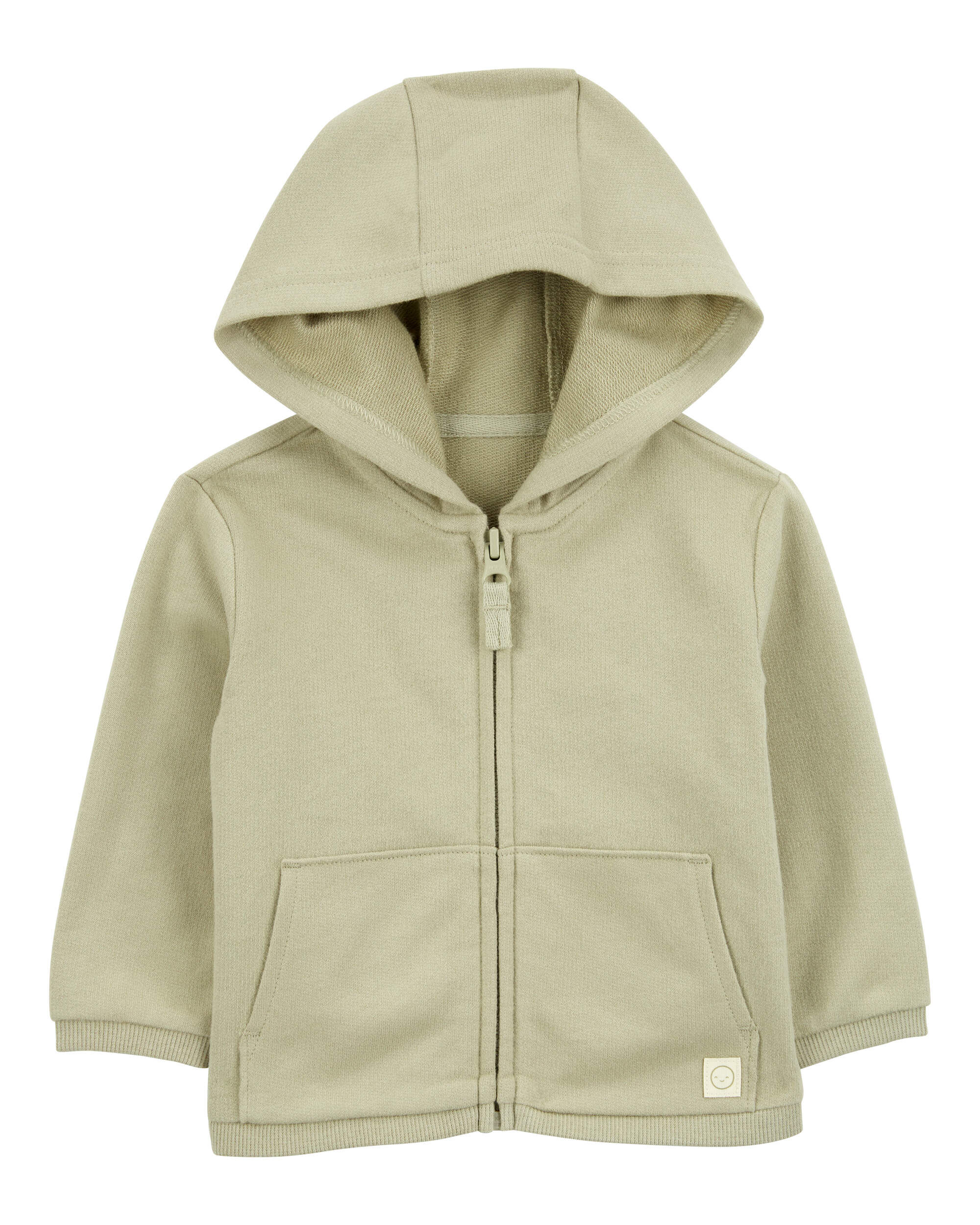 Baby Boy DayDream Fleece Hooded Zip-Up Jacket - Grey