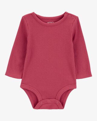 Product image 1 of Baby Waffle Knit Long-Sleeve Bodysuit