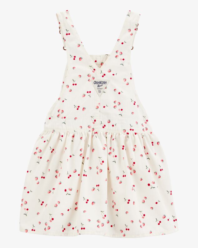 Product image 2 of Toddler Girl Cherry-Print Jumper Dress - White