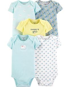 Newborn Baby Girl Clothing Little Baby Basics Carter S Free - 5 pack elephant original bodysuits