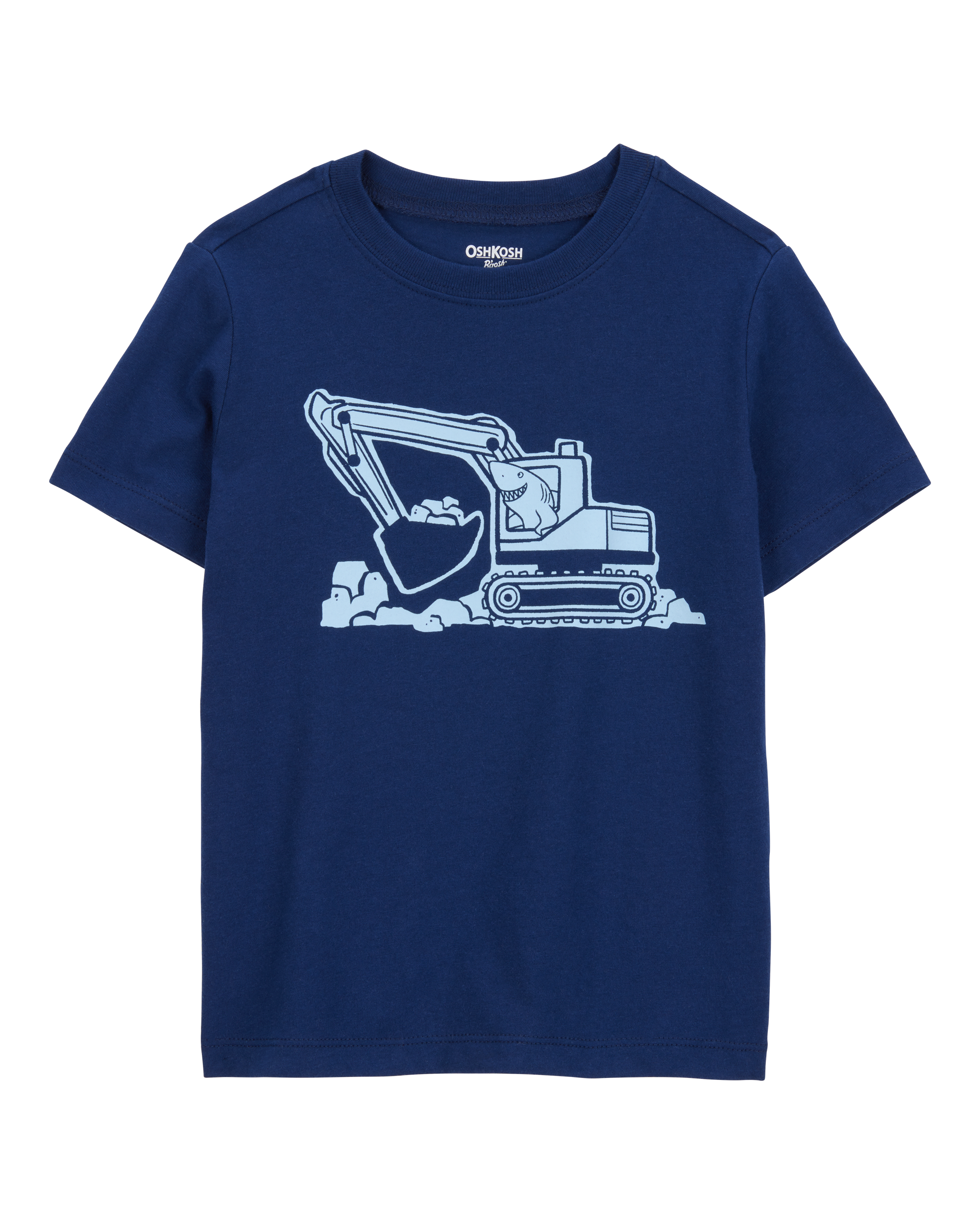 Toddler Construction Short-Sleeve Graphic Tee - Navy