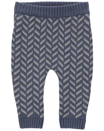 Baby Herringbone Sweater Knit Pants