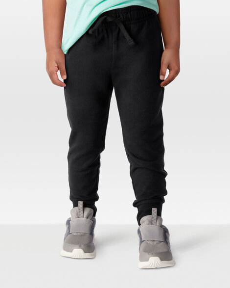 Product image 2 of Toddler Pull-On Drawstring Joggers - Black