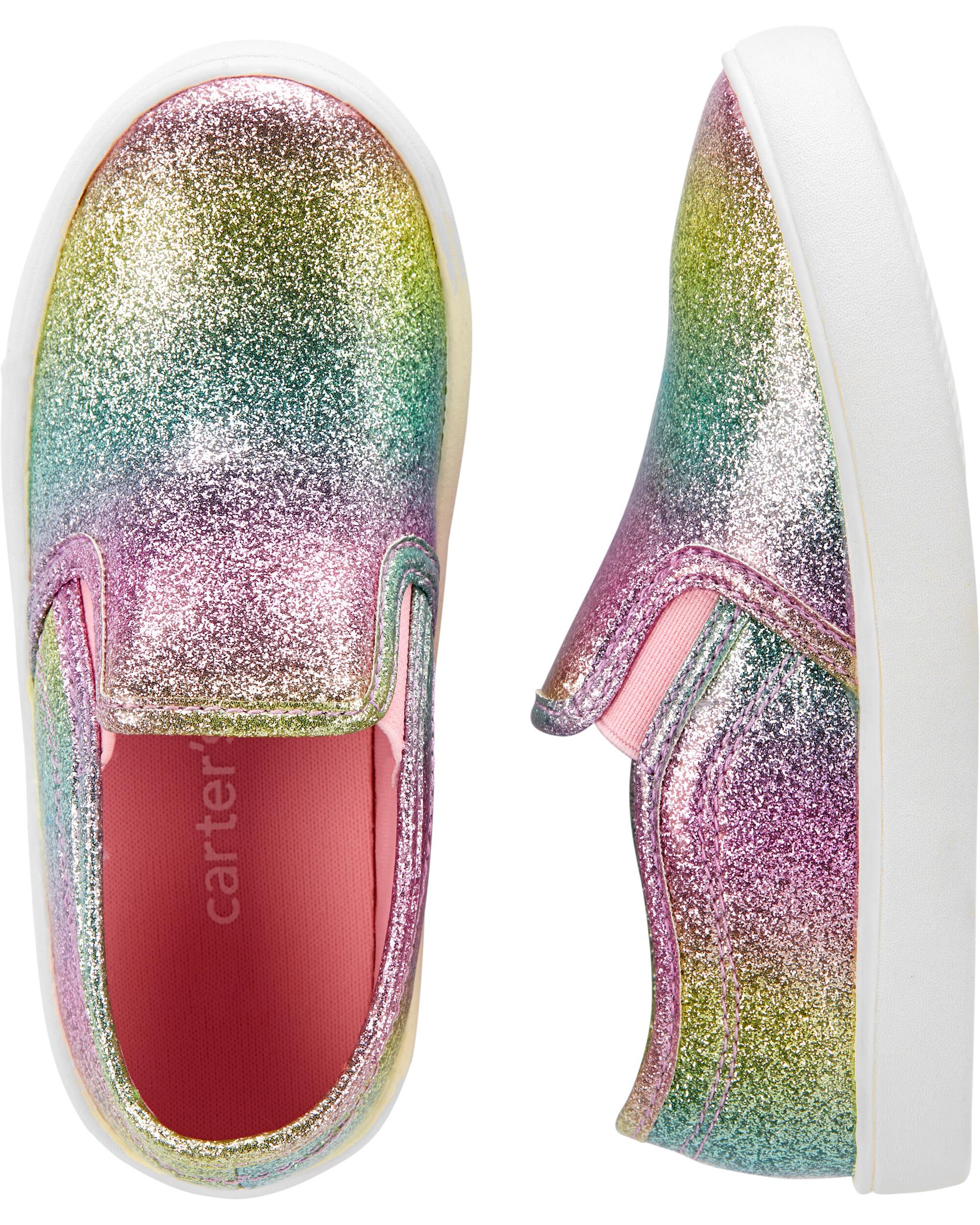 carter's glitter casual sneakers
