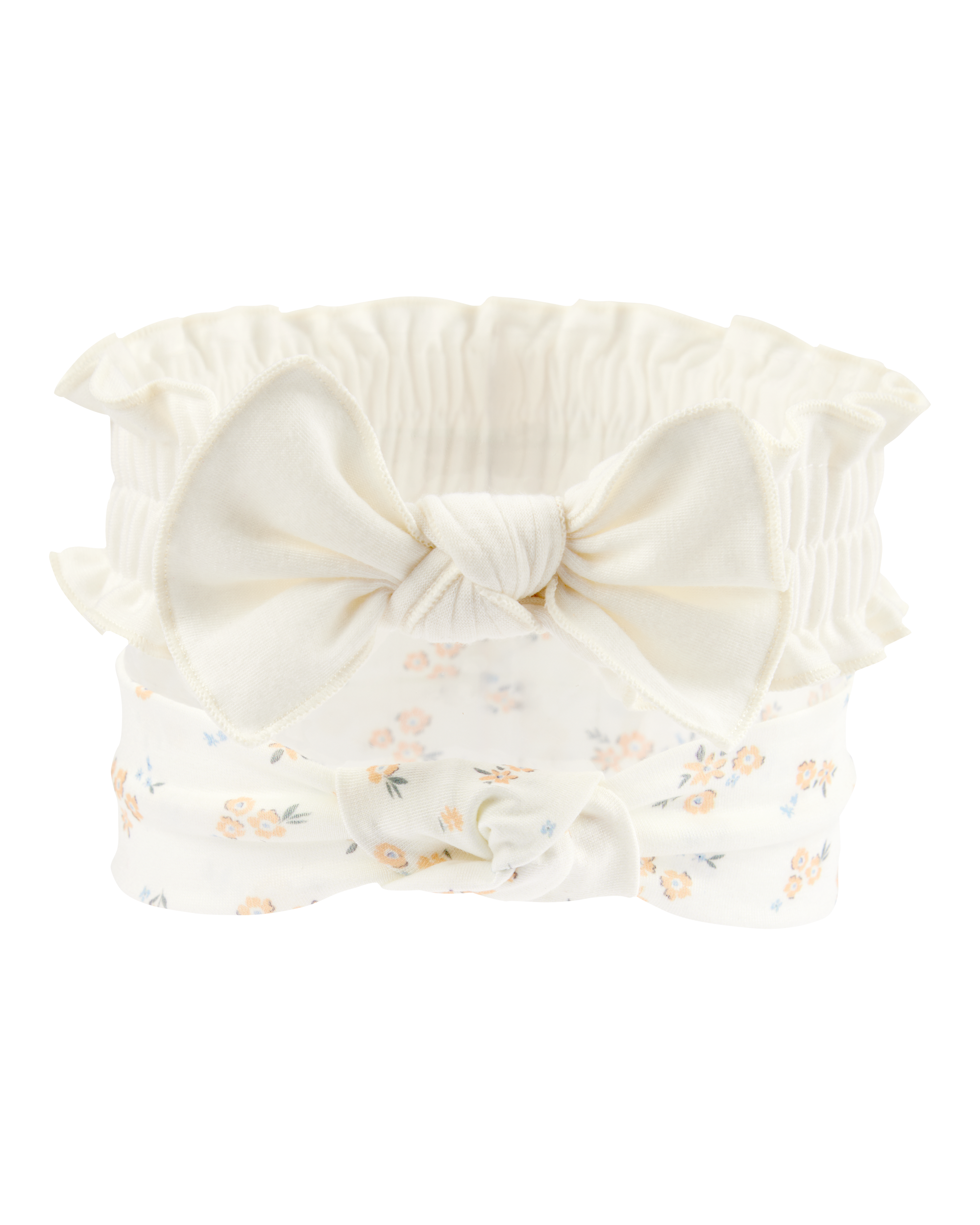 Baby 2-Pack Headwraps - White/Yellow