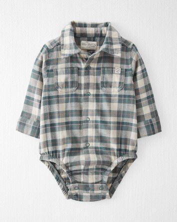 Baby Organic Cotton Button-Front Bodysuit