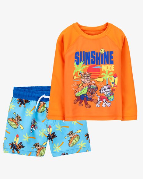  Product image 1 of Toddler 2-Piece PAW Patrol Rashguard & Swim Trunk Set