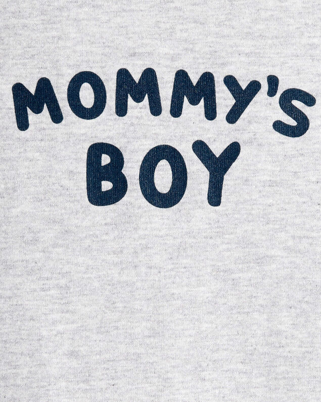 Product image 2 of Baby Boy "Mommy's Boy" Long-Sleeve Graphic Bodysuit - Grey