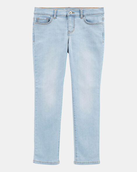 Kid Blue Ice Wash Plus-Fit Skinny-Leg Jeans