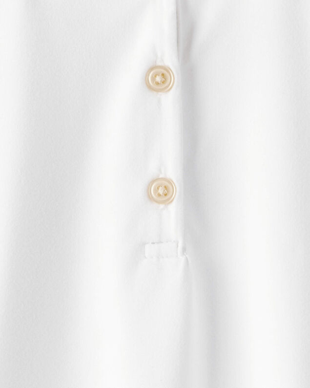 Product image 2 of Kid Active Uniform Polo Shirt in Moisture Wicking BeCool™ Fabric - White