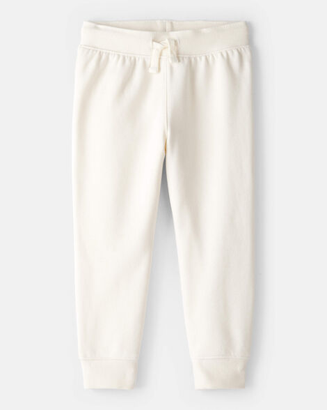 Toddler White Sweatpants