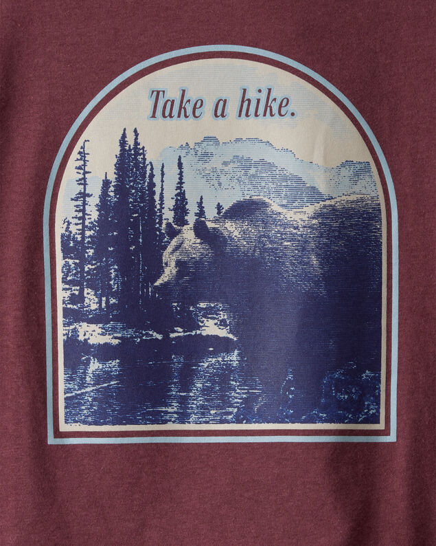 Product image 2 of Boys Take A Hike Mountain Long-Sleeve Graphic Tee - Maroon