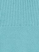Teal - Kid Long-Sleeve Sweater Knit Dress, Selected