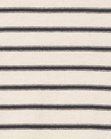  Product image 2 of Toddler Striped Flutter Sleeves Sweater Top - Black/Cream