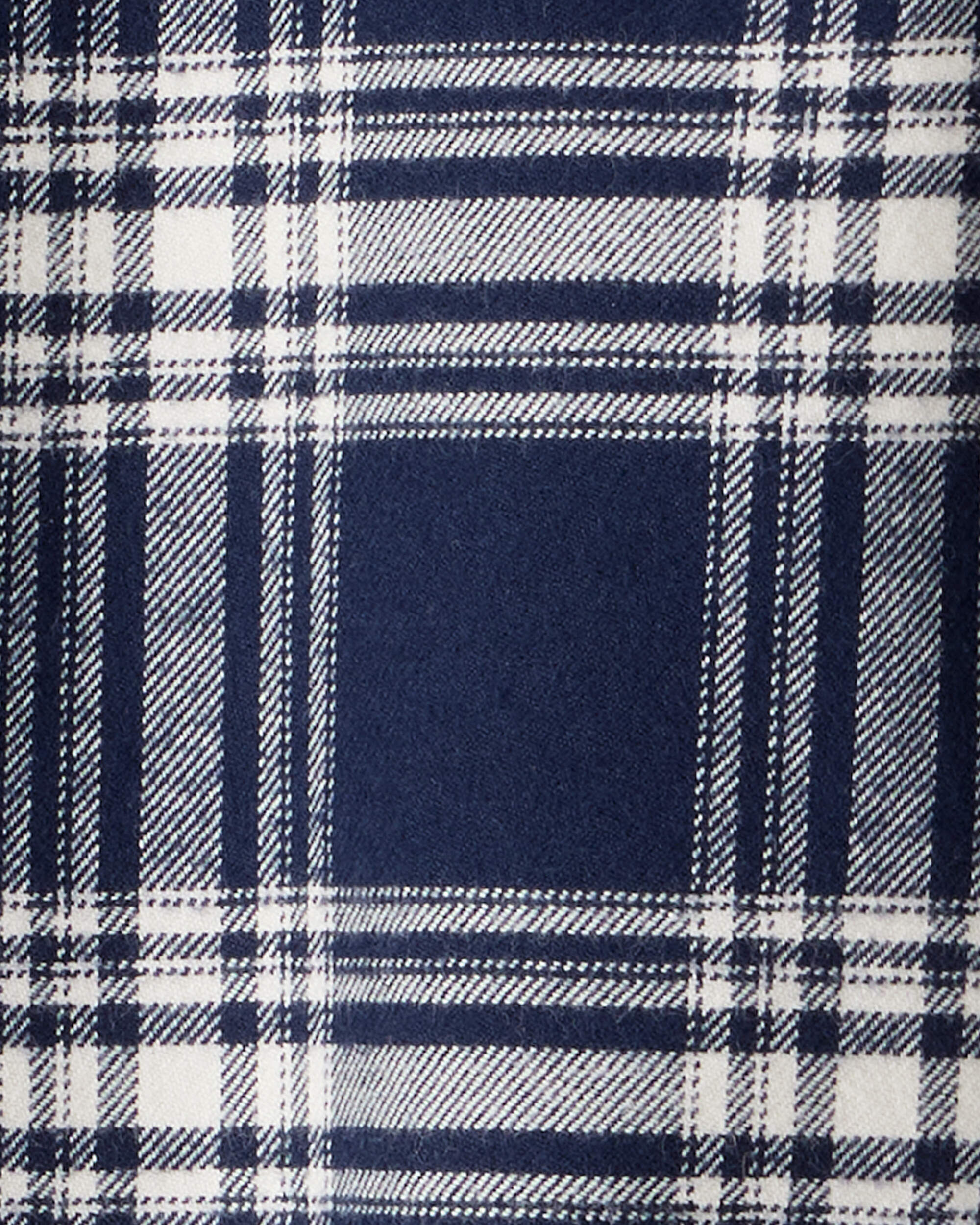 Toddler Organic Cotton Button-Front Flannel Shirt