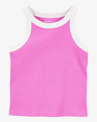 Product image 1 of Toddler Ribbed Double Dutch Tank - Pink