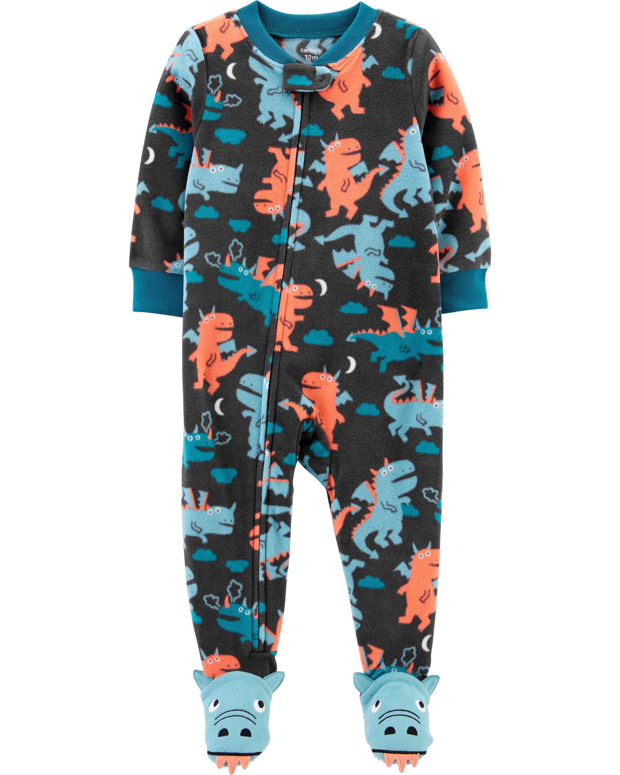 carters fleece footie pajamas