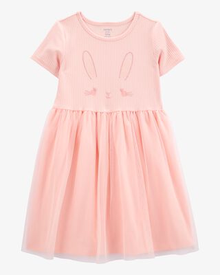 Product image 1 of Kid Bunny Tutu Short-Sleeve Dress - Pink