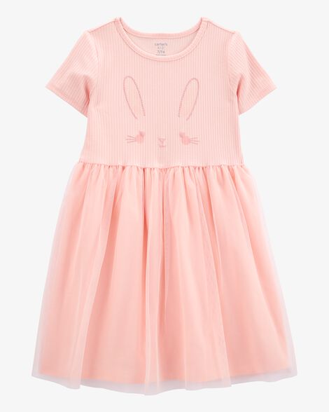  Product image 1 of Kid Bunny Tutu Short-Sleeve Dress - Pink