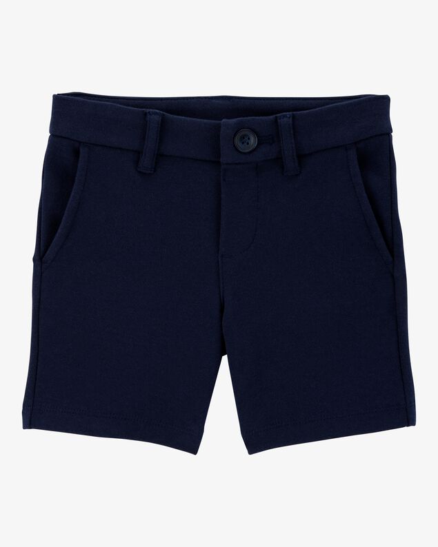 Product image 1 of Toddler Ponte Knit Uniform Shorts - Navy