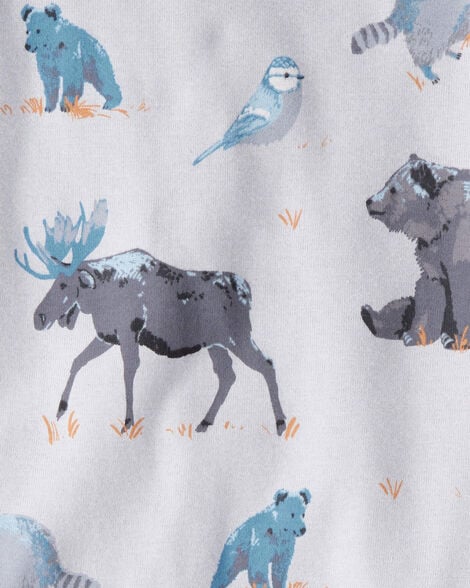 Product image 3 of Toddler Organic Cotton Pajamas in Midnight Forest Print