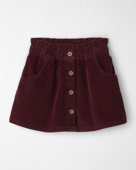 Toddler Girl Organic Cotton Corduroy Skirt