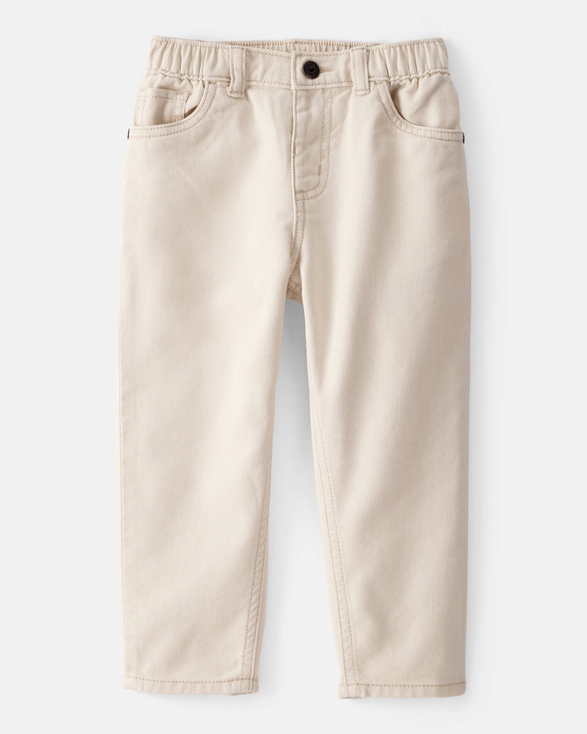 Toddler Boy Denim Pants - Cream