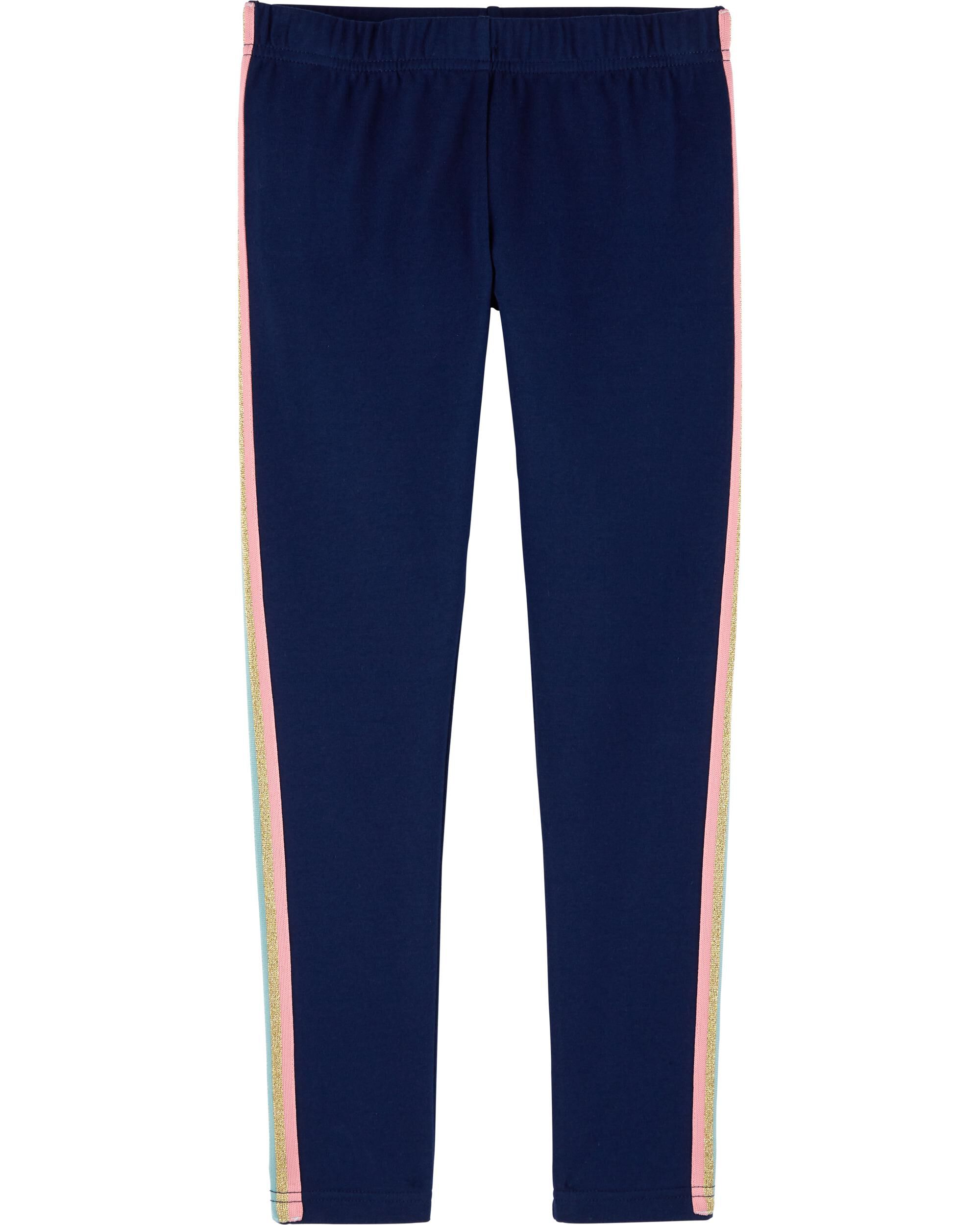 *CLEARANCE* Gold Stripe Jersey Leggings