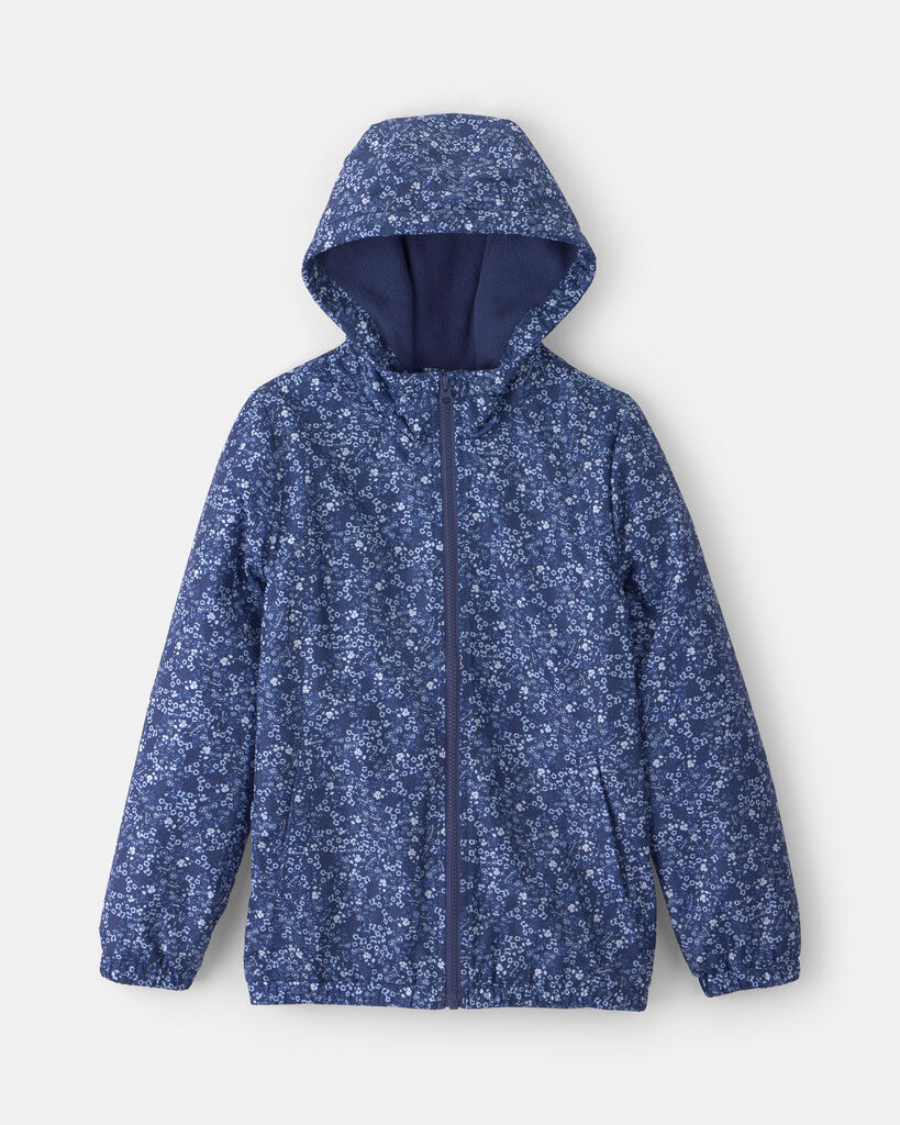 OshKosh B'gosh Girls Floral Midweight Jacket 10 Blue