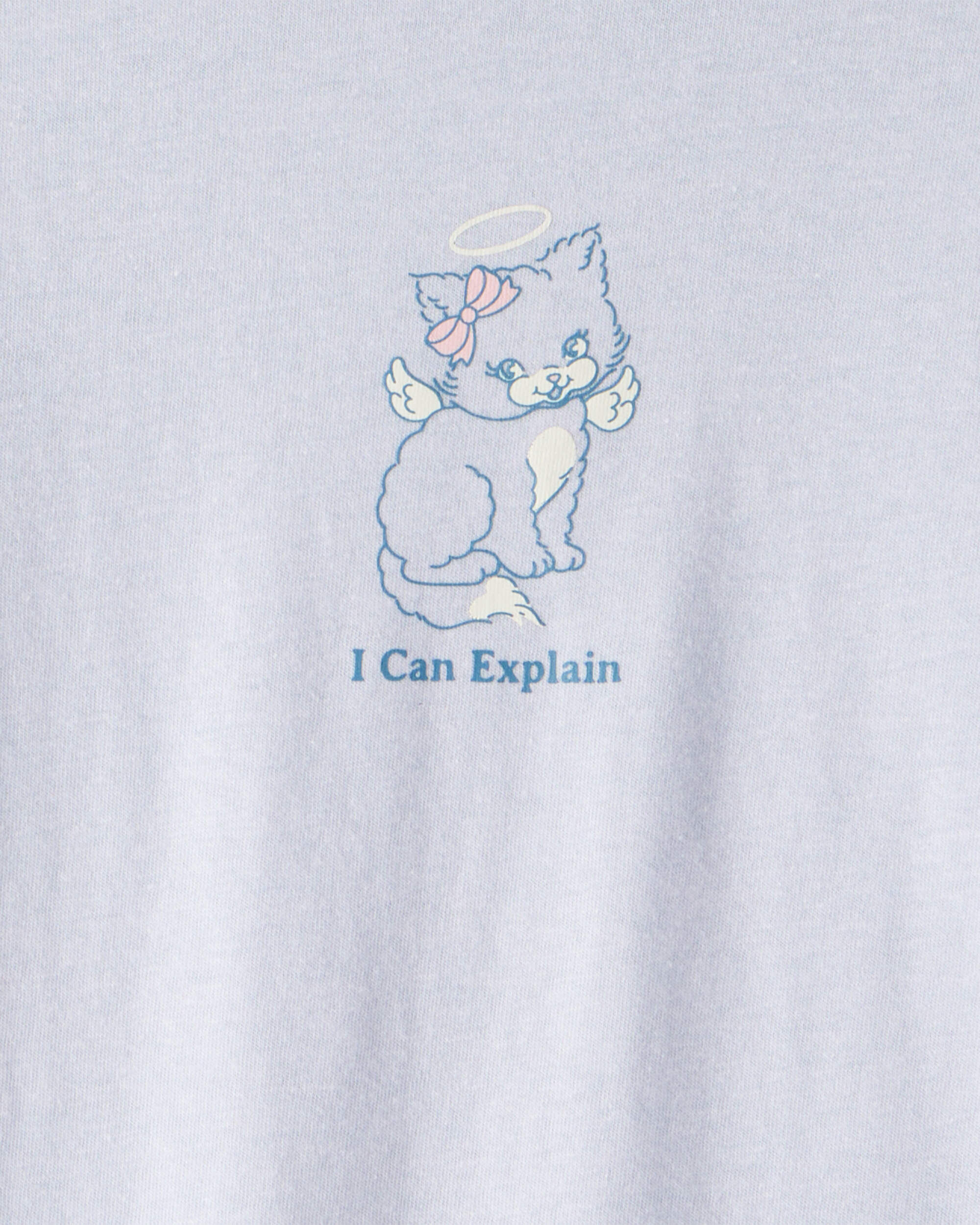 Girls Cat Long-Sleeve Graphic Tee - Blue
