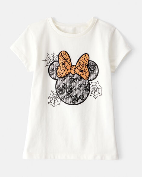 toddler girl disney© minnie mouse halloween short-sleeve graphic tee - ivory