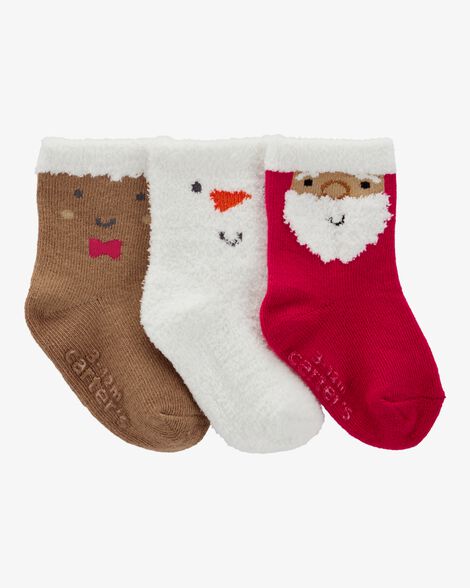 Product image 1 of Baby 3-Pack Christmas Booties