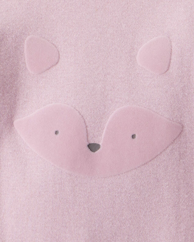 Product image 2 of Baby Girl 4-Pack Koala Print Cotton Long-Sleeve Multipack Bodysuits - Purple/White/Pink