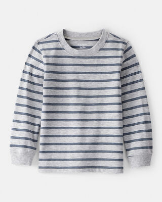 Product image 1 of Toddler Boy Striped Long-Sleeve Tee - Grey
