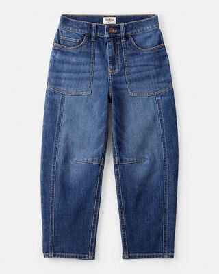 Girls Denim Wide-Leg Jeans - Light Wash