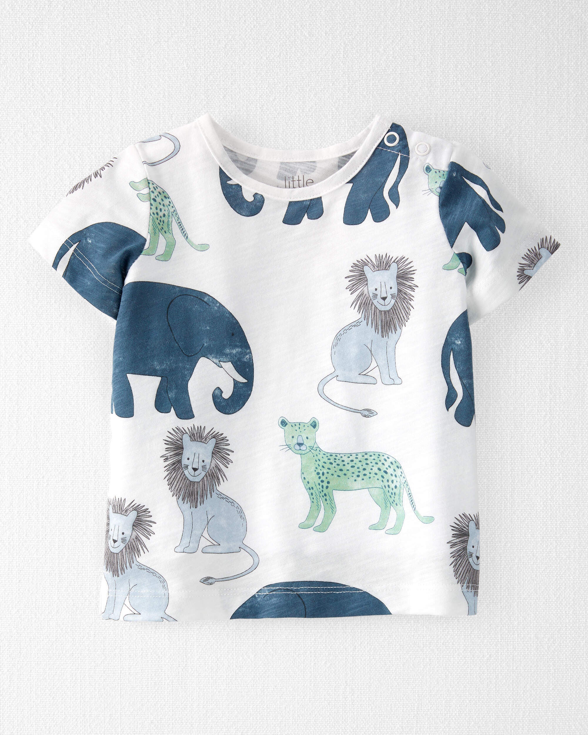 Baby 2-Piece Organic Cotton Shortall Set - Little Planet