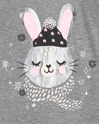 Product image 2 of Toddler 4-Piece Bunny Cotton Blend Pajamas