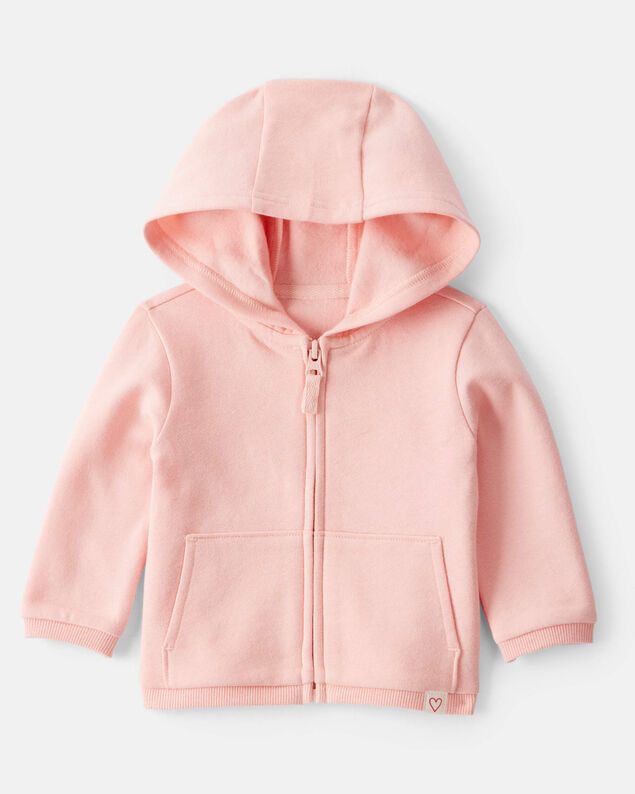 Product image 1 of Baby Girl Long-Sleeve Zip-Up Jacket - Pink