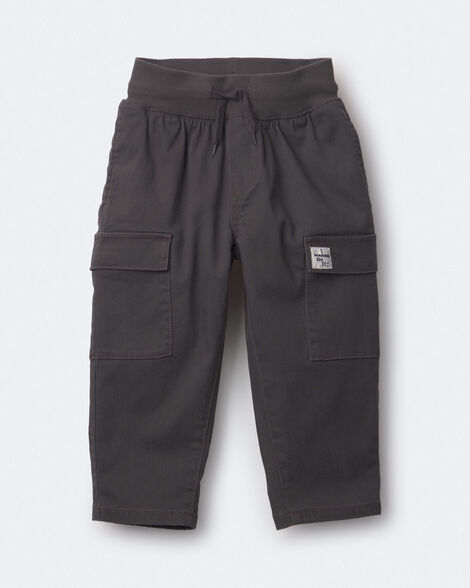 Toddler Boy Cargo Pant - Dark Grey