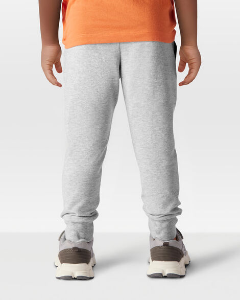 Product image 3 of Toddler Pull-On Drawstring Joggers - Grey
