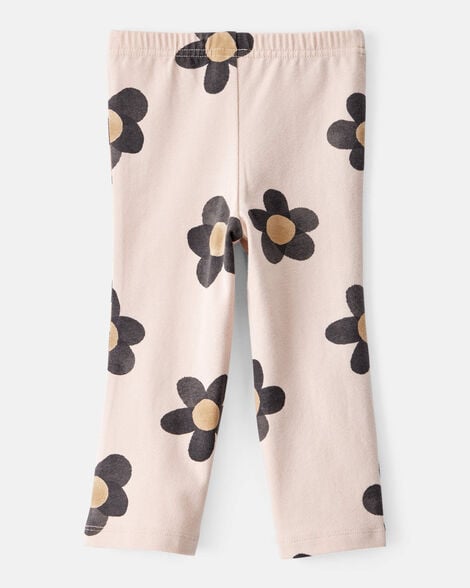 Product image 2 of Baby Girl Floral Cotton Flare Leggings